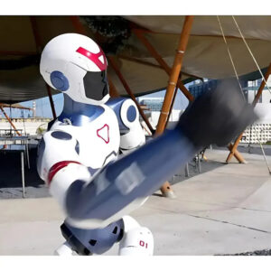 Unitree R1 humanoid robot hire – motion pose