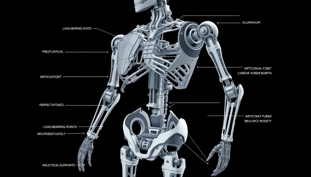humanoid robots mechanical skeletons