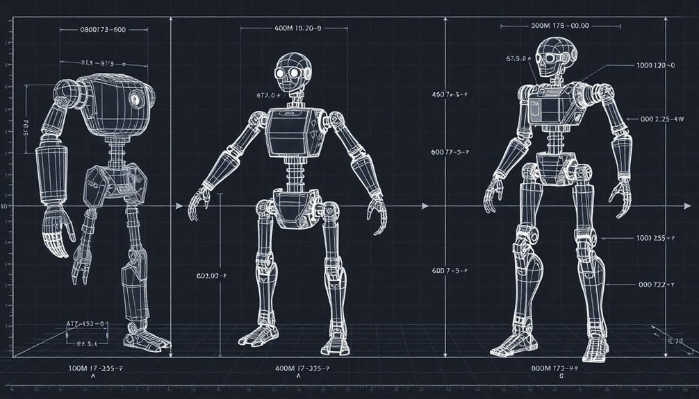 robot movement degrees vary