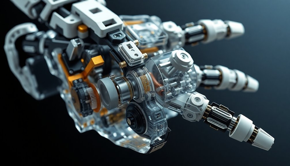 sophisticated robotic hand mechanics